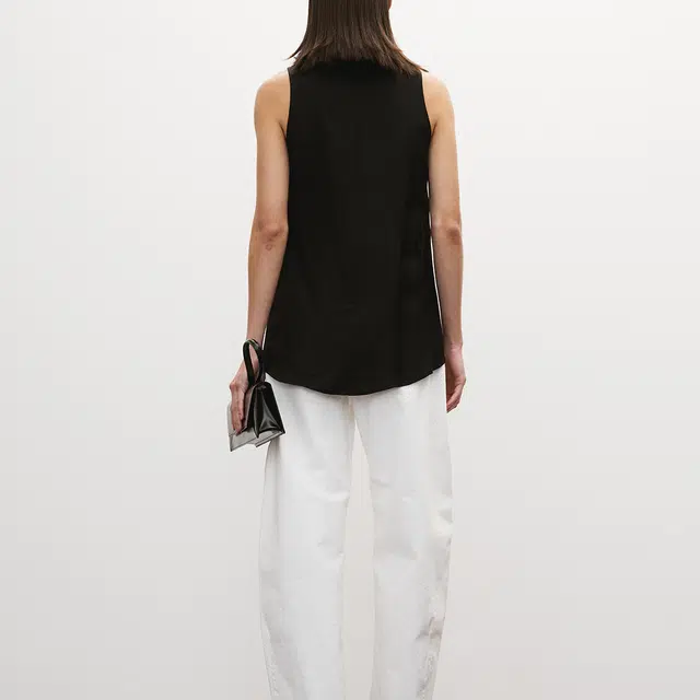 RECTO SS25 FRINGE COLLAR HALTER NECK TOP
