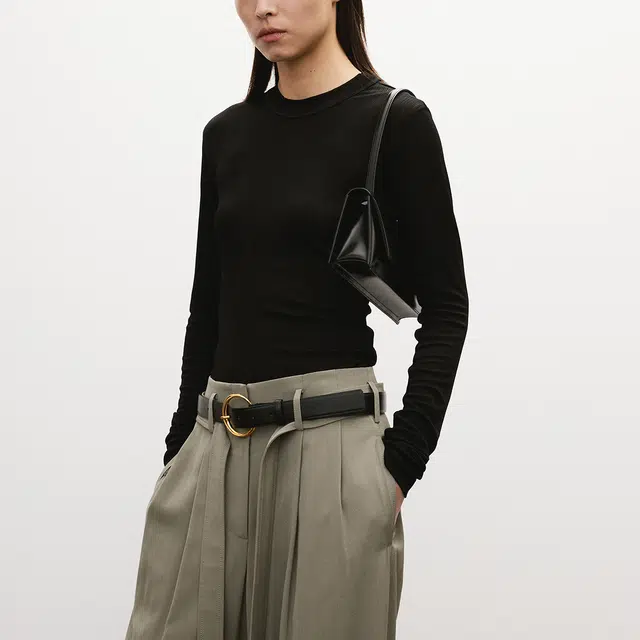 RECTO SS25 LONG SLEEVES SHEER JERSEY TOP