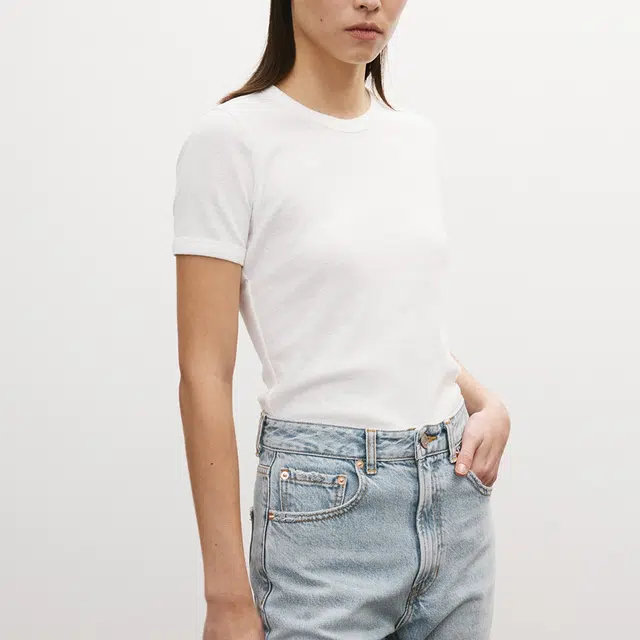 RECTO SHEER JERSEY FITTED T-SHIRT SS25T