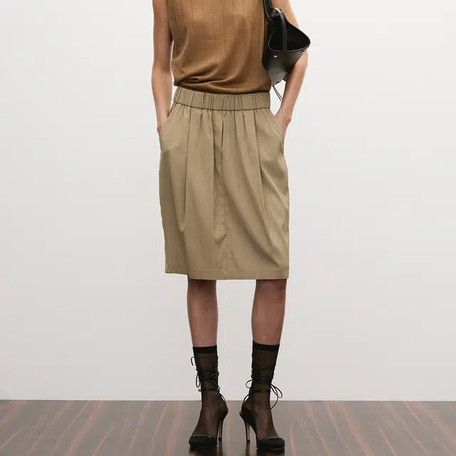 RECTO SS25 SHEER BACK BANDING SKIRT