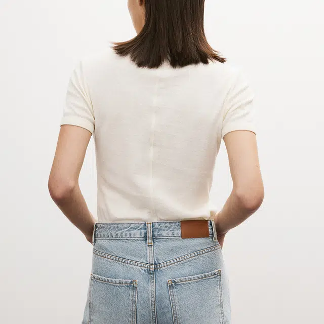 RECTO SHEER JERSEY FITTED T-SHIRT SS25T