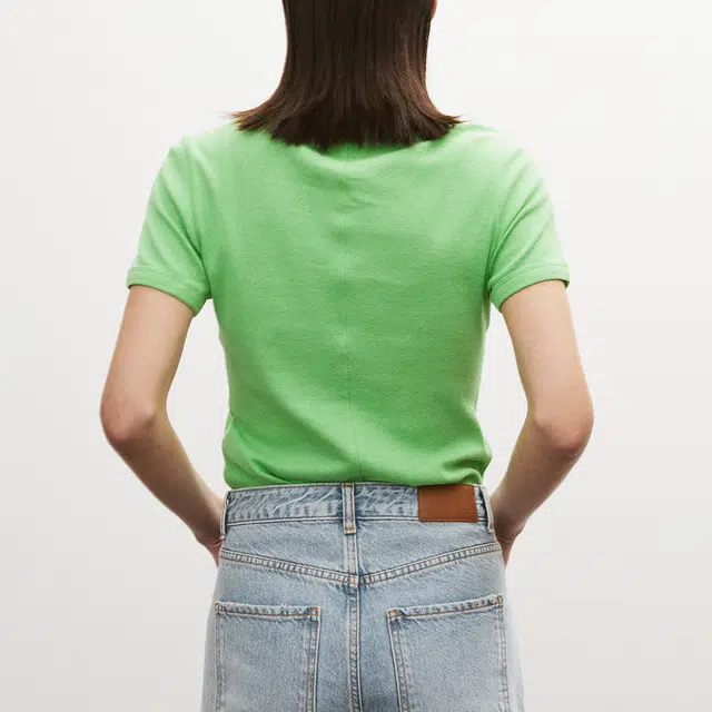RECTO SHEER JERSEY FITTED T-SHIRT SS25T
