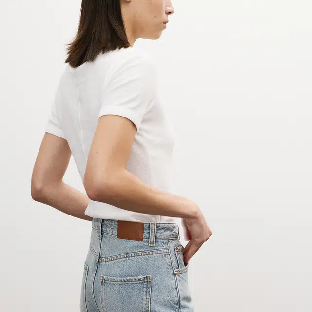 RECTO SHEER JERSEY FITTED T-SHIRT SS25T