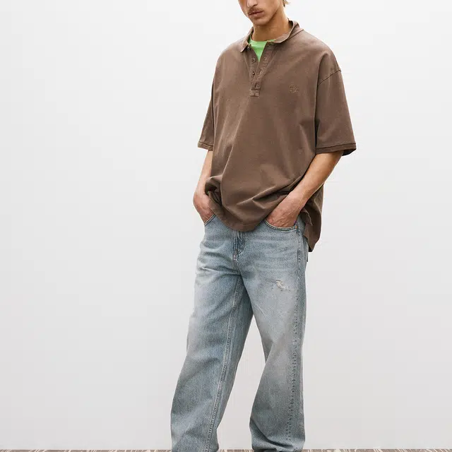 RECTO SS25 OVERSIZED GARMENT COTTON PIQUE SHORT Polo