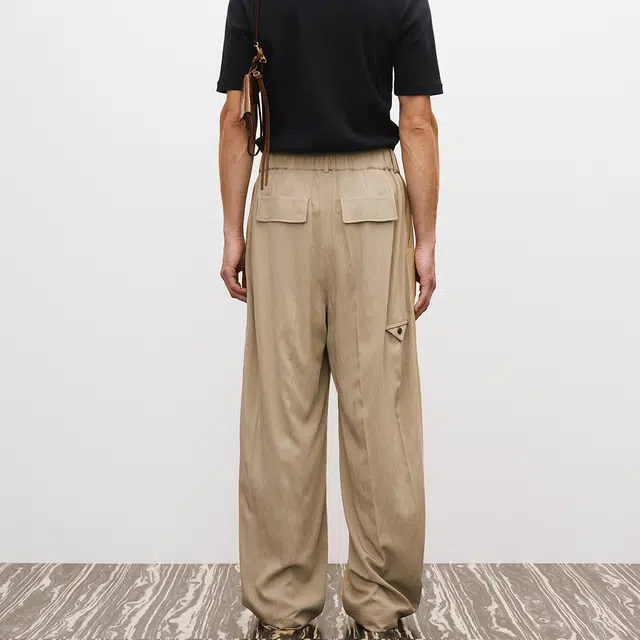 RECTO SS25 MENS CONTRAST BANDING WIDE PANTS