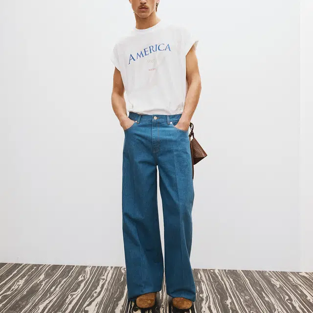 RECTO SS25 AMERICA 1992 SLEEVELESS TURN UP T-SHIRT T