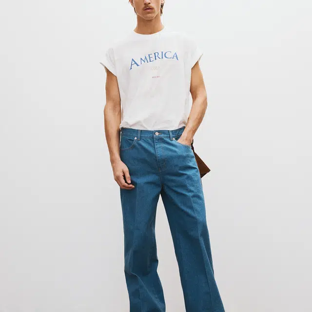 RECTO SS25 AMERICA 1992 SLEEVELESS TURN UP T-SHIRT T
