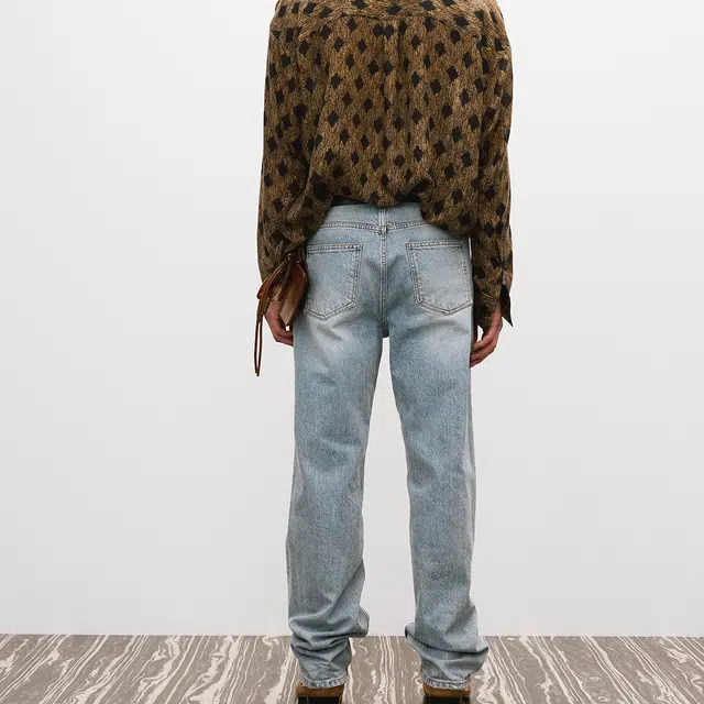 RECTO SS25 DESTROYED DENIM PANTS