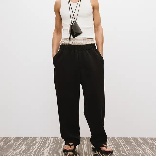 RECTO SS25 WIDE BANDING LOOSE FIT SWEAT PANTS