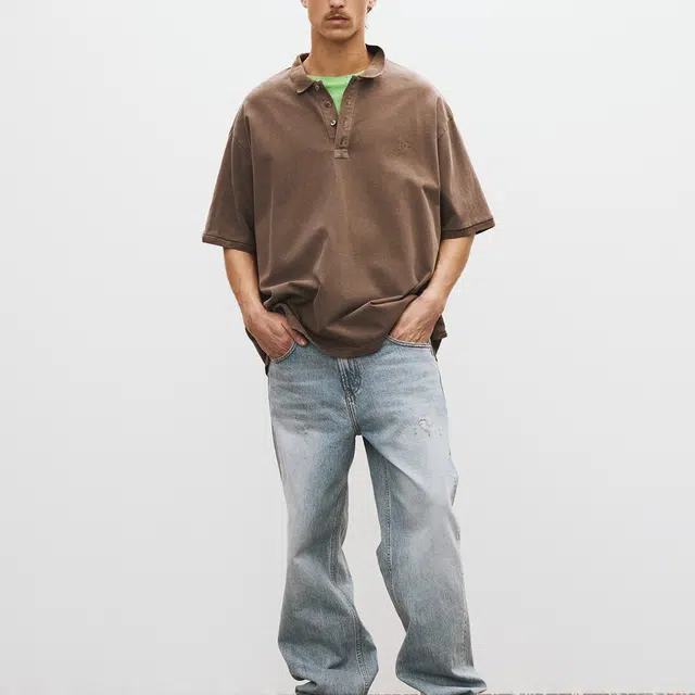 RECTO SS25 OVERSIZED GARMENT COTTON PIQUE SHORT Polo
