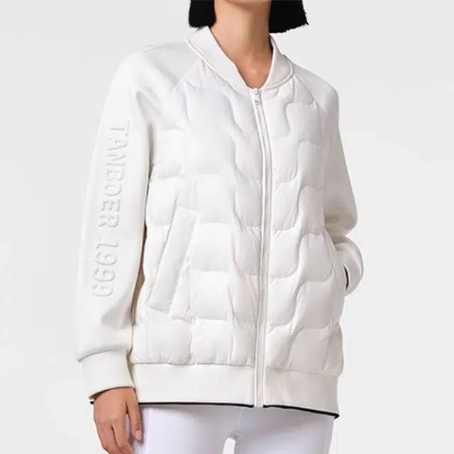 坦博尔 鹅绒短款轻薄菱形羽绒服 女款