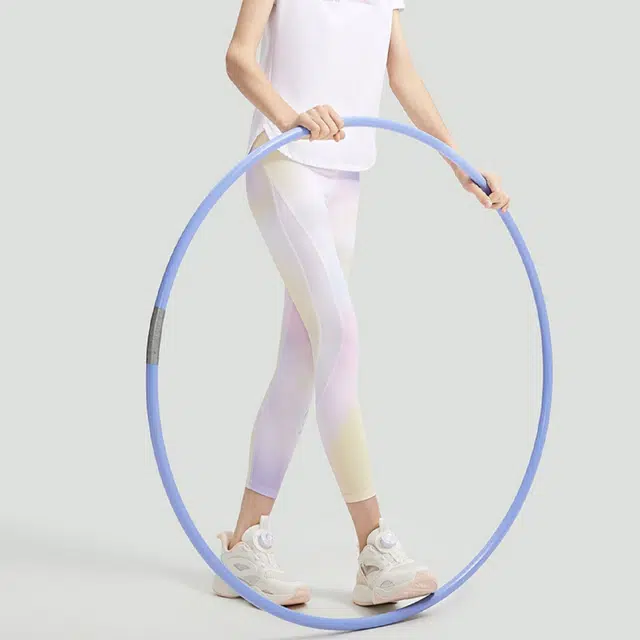 安踏儿童 艺术体操系列 晕染冰丝凉感修身打底裤 儿童款 白桃粉