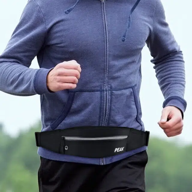 匹克 超薄贴身装备健身马拉松户外防泼水 锦纶 腰包 小号 男女同款情侣款 黑色