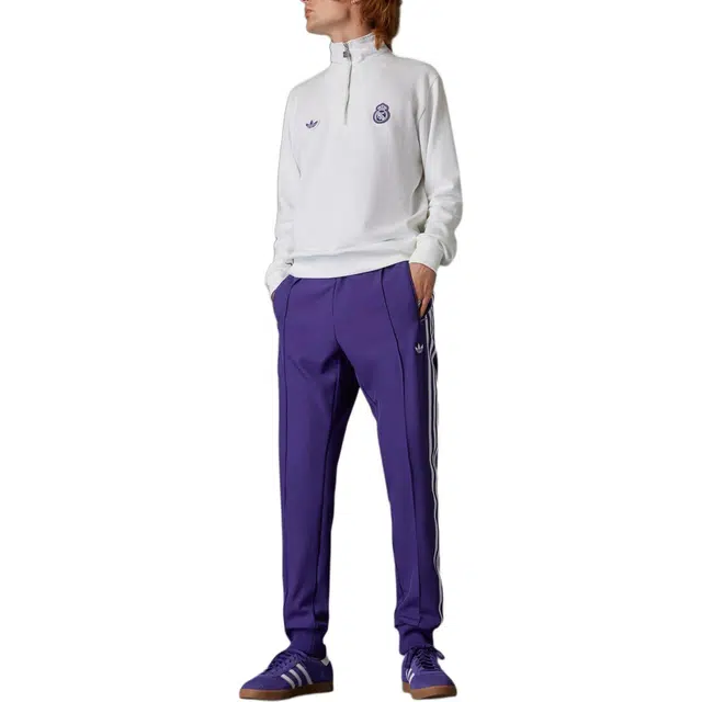 adidas Originals Half-Zip Sweatshirt White