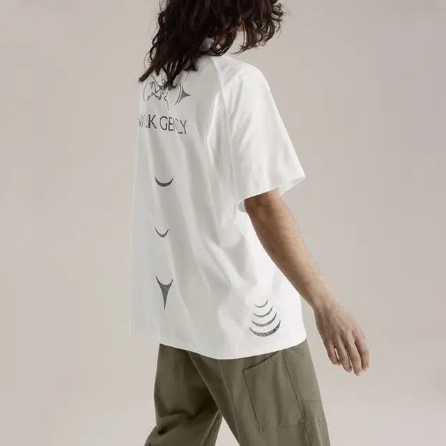 Arcteryx walk gently SS25 COTTON SALMON SKIN logoT