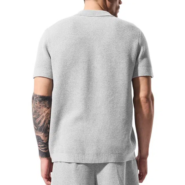 alo yoga Sports Club Sweater Knit Polo