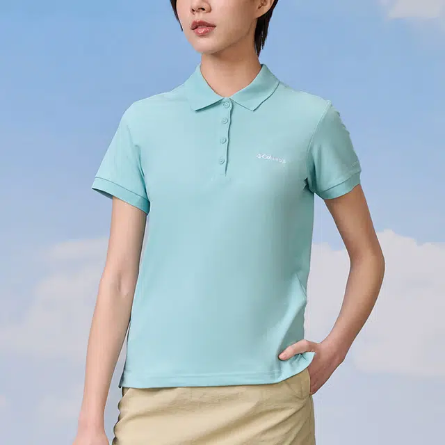 Columbia LAKESIDE TRAIL SOLID PIQUE logoPolo