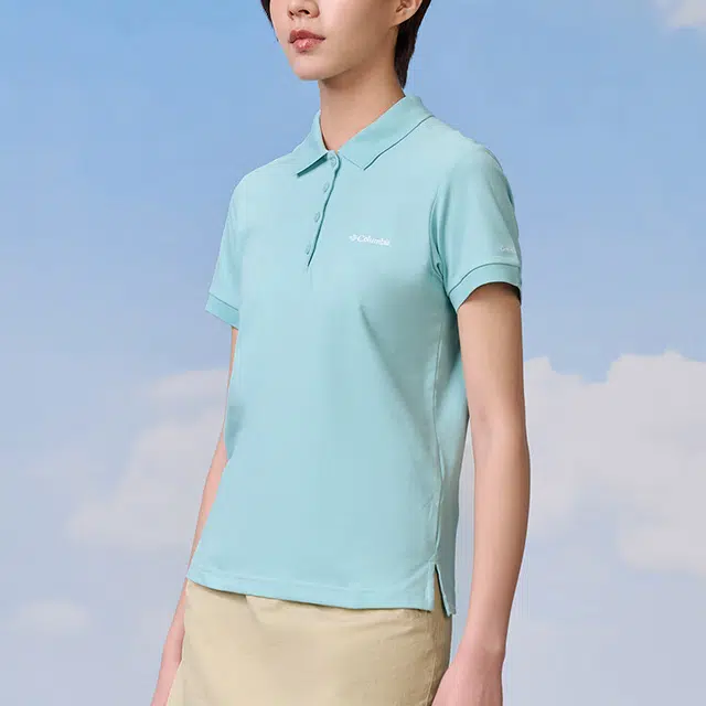 Columbia LAKESIDE TRAIL SOLID PIQUE logoPolo