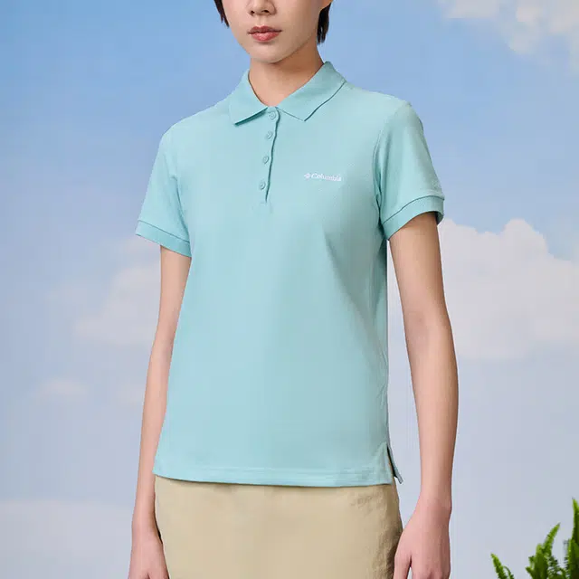 Columbia LAKESIDE TRAIL SOLID PIQUE logoPolo