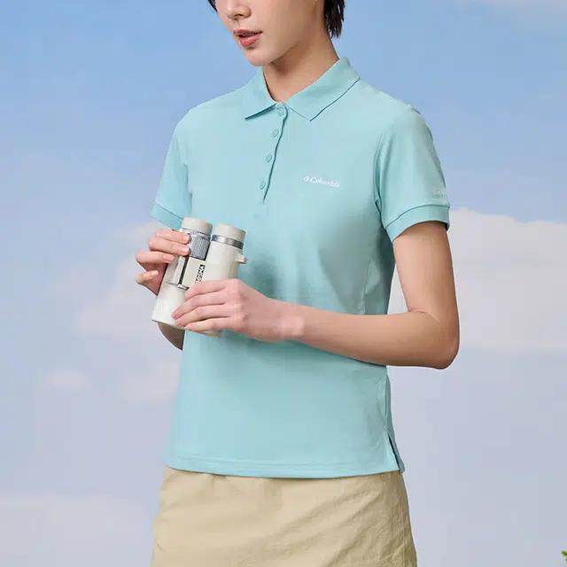 Columbia LAKESIDE TRAIL SOLID PIQUE logoPolo