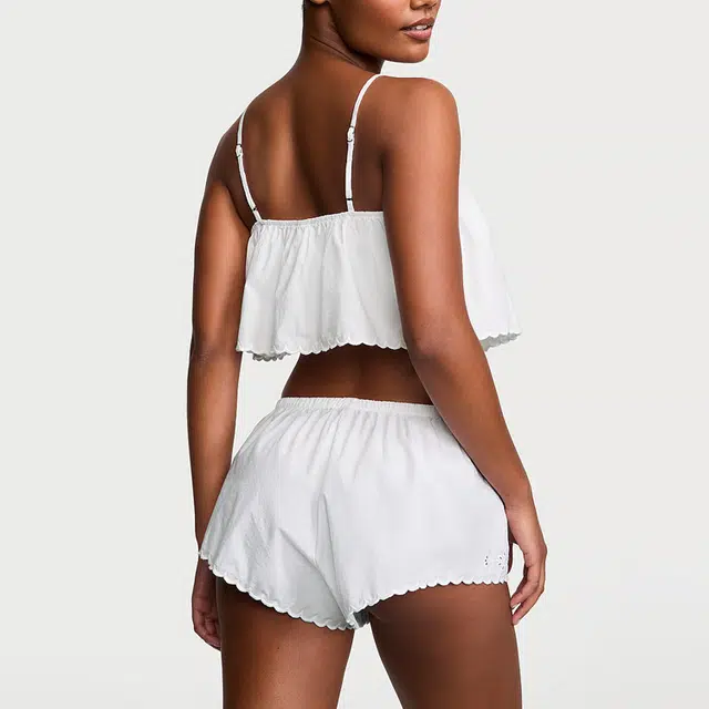 Victoria's Secret PINK VICTORIA'SSECRET HeritageCottonEyeletCamiFlutterWe