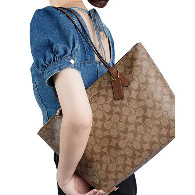 COACH Zip Top Tote 30 Tote