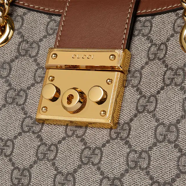 GUCCI Padlock Logo Tote