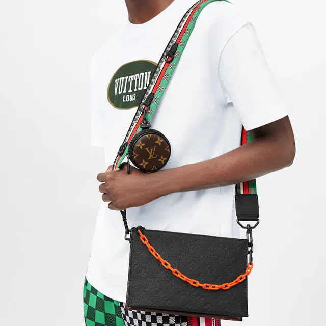 LOUIS VUITTON Virgil Logo Taurillon