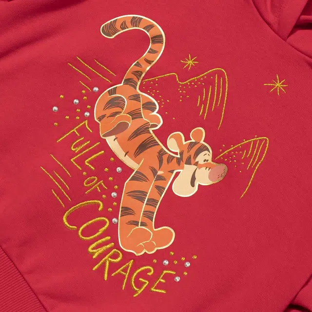 李宁儿童 宽松套头连帽卫衣 儿童款 红色