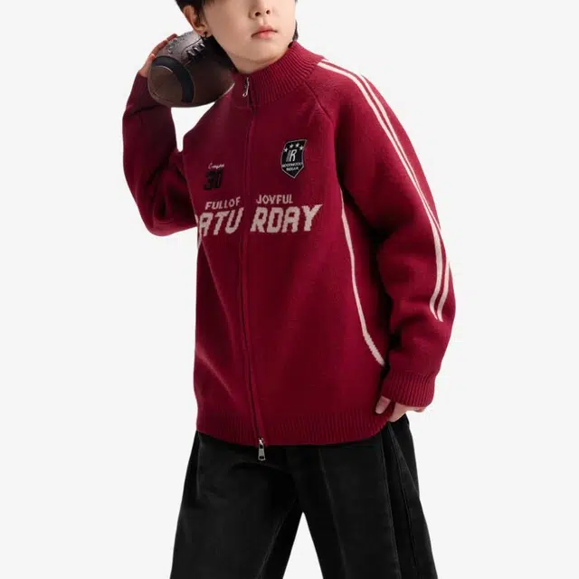 左西毛衣 时尚舒适百搭立领拉链 儿童款