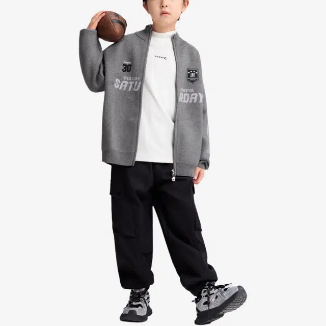 左西毛衣 时尚舒适百搭立领拉链 儿童款