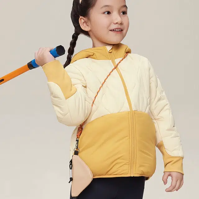 蕉下 童装 拼接休闲防寒防风保暖百搭棉服 女童
