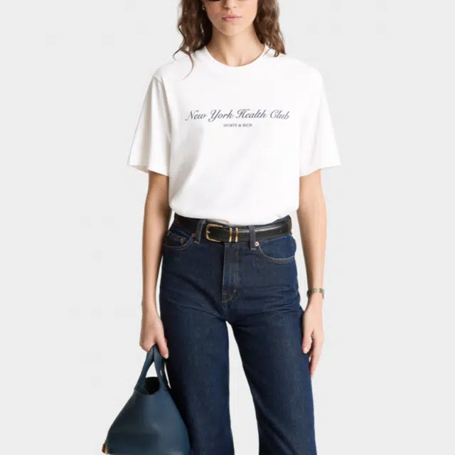 SPORTY RICH SS25 ny health club tennis LogoT