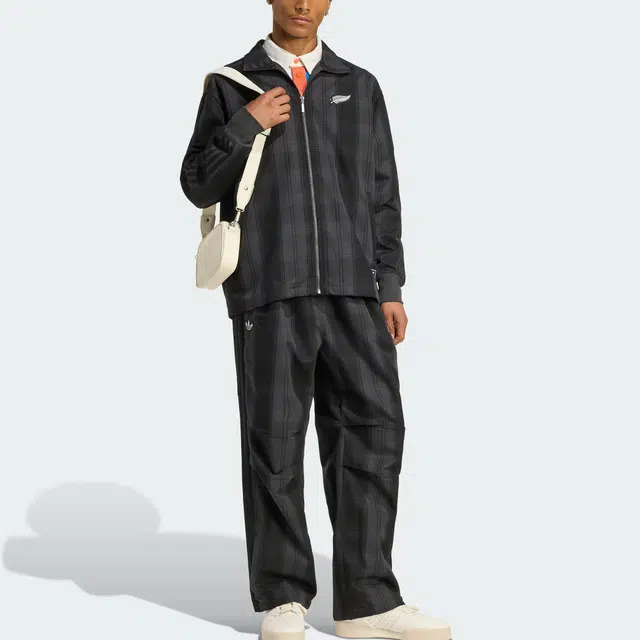 adidas originals Firebird FW25 ALL BLACKS PLAID TRACK TOP