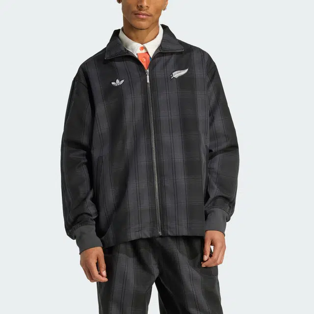 adidas originals Firebird FW25 ALL BLACKS PLAID TRACK TOP