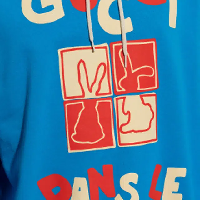 GUCCI SS23 Blue Hoodie