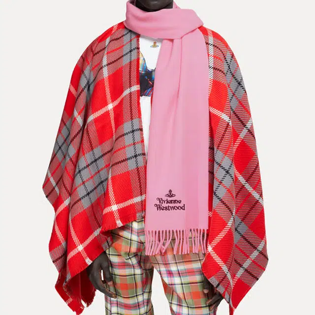 Vivienne Westwood Wool Scarf Pink