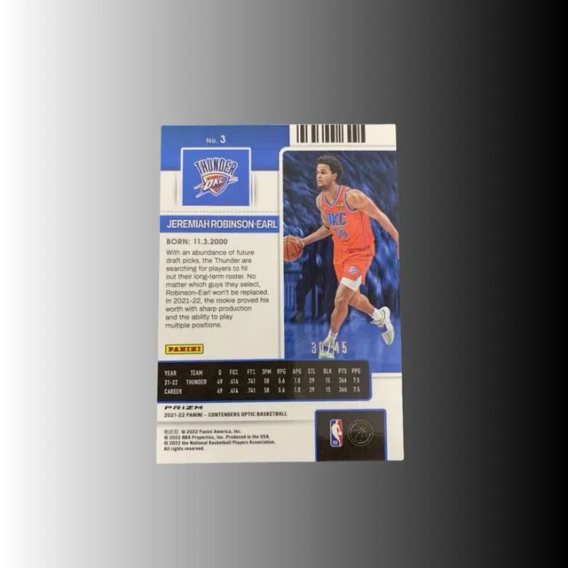 PANINI 2021-22 optic RC 3045