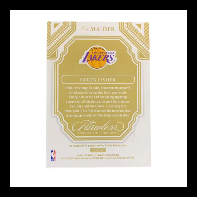 PANINI 2022-23Derek Fisher 1015