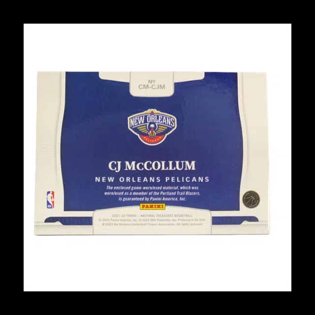 PANINI 2021-22 CJ patch
