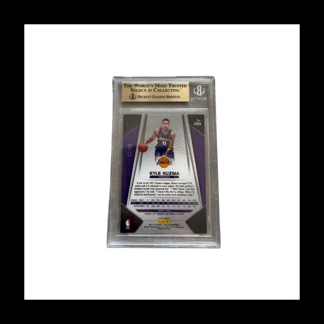 PANINI 2017-18Prizm Blue ice 99 BGS 9.5