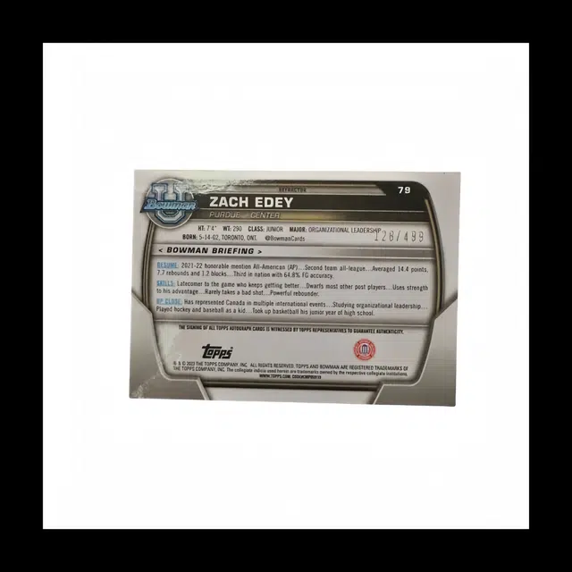 Topps 2023 BowmanZACHEDEY128499