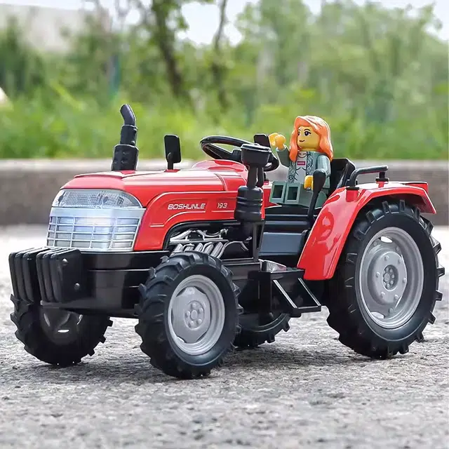 卡威 合金拖拉机 手扶农夫车 成品模型