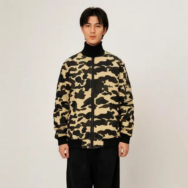 A BATHING APE BAPE 1st Camo MA-1 Jacket