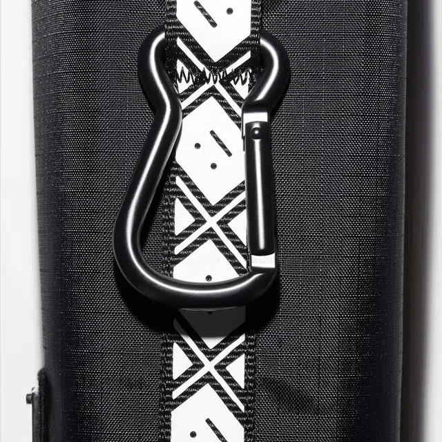 Acne Studios Smiley Logo Drawstring Bag Black