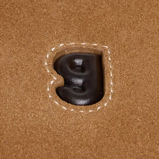 古良吉吉 棒球口袋腋下包 牛皮 单肩包 小号 女款 棕色/粉色