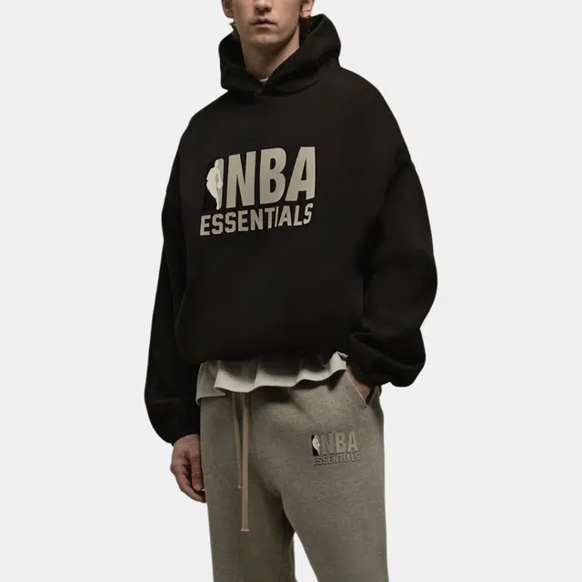 Fear of God Essentials x NBA Hoodie Black