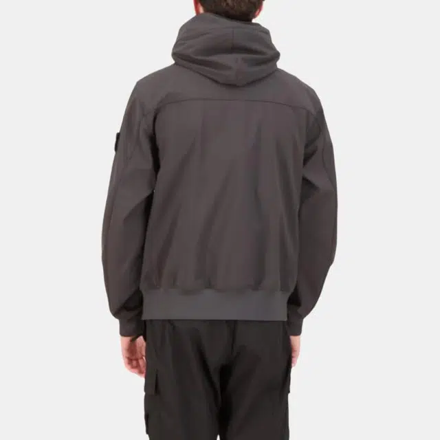 Stone Island SS25 Soft Shell Jacket Carbon Grey