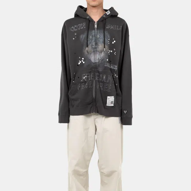 Maison Mihara Yasuhiro FW25 Animal Print Hoodie