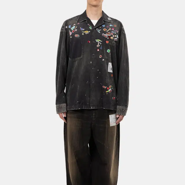 Maison Mihara Yasuhiro SS25 Black Shirt